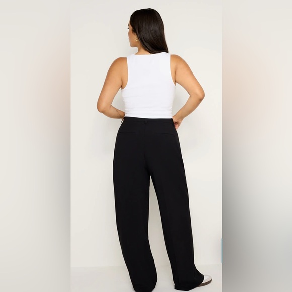 Good American| ‘Good '90s’ Suiting Pleated Wide Leg Pants - Picture 8 of 9
